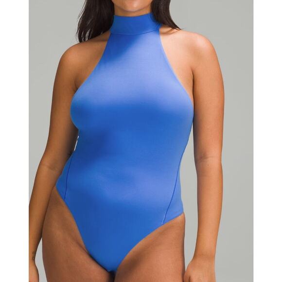 lululemon athletica Tops - NWT, Lululemon, Women, Mock-Neck Bodysuit, Royal Blue, Sz M